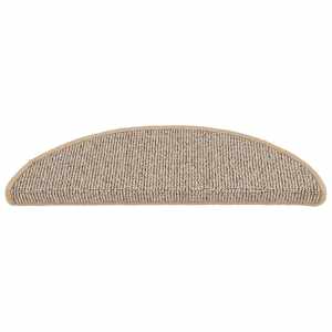 Schodové rohože 15 ks 56 x 17 x 3 cm hnědé půlkulaté - obrázek 4