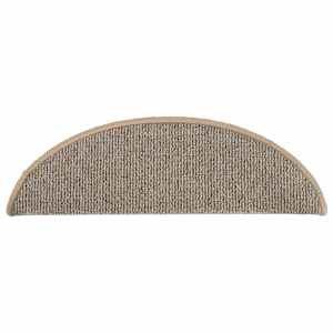 Schodové rohože 15 ks 56 x 17 x 3 cm hnědé půlkulaté - obrázek 5