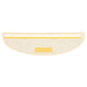 Schodové rohože 15 ks 56 x 17 x 3 cm bílé a hnědé, půlkulaté - obrázek 7