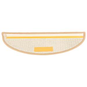Schodové rohože 15 ks 56x17x3 cm krémové, půlkulaté - obrázek 6