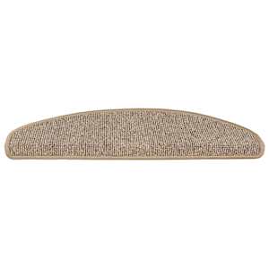 Schodové rohože 15 ks 65 x 21 x 4 cm hnědé, půlkulaté, velké - obrázek 4