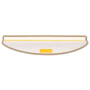 Schodové rohože 15 ks 65 x 21 x 4 cm hnědé, půlkulaté, velké - obrázek 5