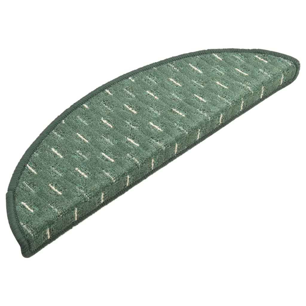 

vidaXL Trapmatten 15 st 65x25 cm groen