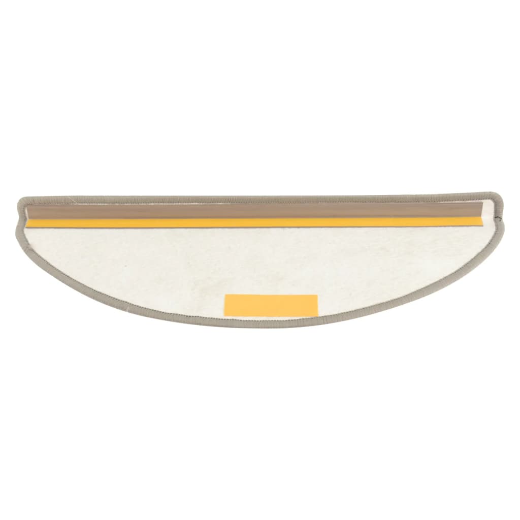 Постелки за стъпала, 15 бр, светлосиви, 65x21x4 см