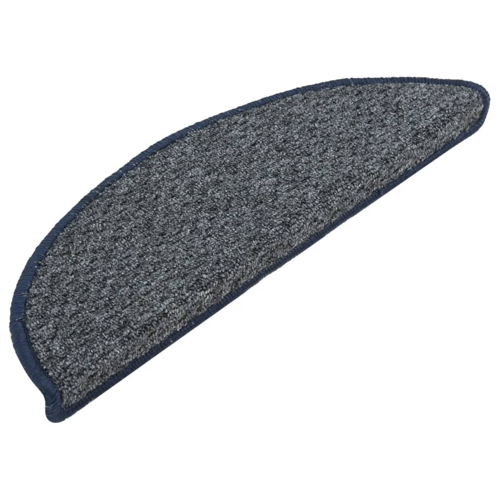 

vidaXL Trapmatten 15 st 65x25 cm donkerblauw