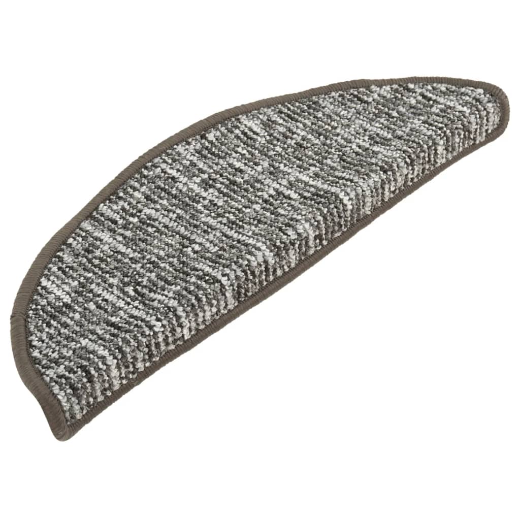 

vidaXL Trapmatten 15 st 65x25 cm antracietkleurig