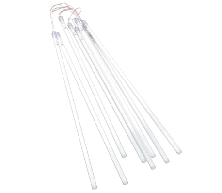 vidaXL Meteor Lights 8 pcs 50 cm Cold White 288 LEDs Indoor Outdoor