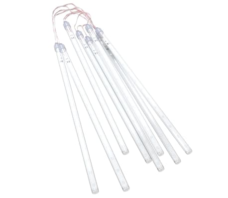vidaXL Meteor Lights 8 pcs 30 cm Blue 192 LEDs Indoor Outdoor