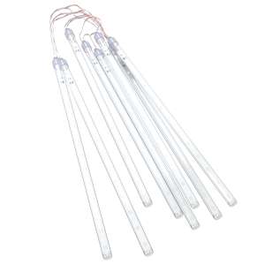 Padající světla 8 ks 30 cm modrá 192 LED dovnitř i ven - obrázek 3