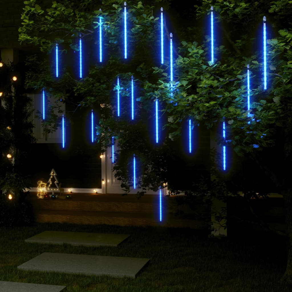 vidaXL Lumini de meteoriÈ›i 20 buc. albastru 30 cm 480 LED int./ext.