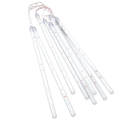 vidaXL Lumini de meteoriți 8 buc. colorat 30 cm 192 LED-uri int./ext.