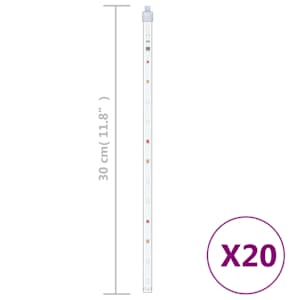 Padající světla 20 ks 30 cm barevná 480 LED dovnitř i ven - obrázek 5