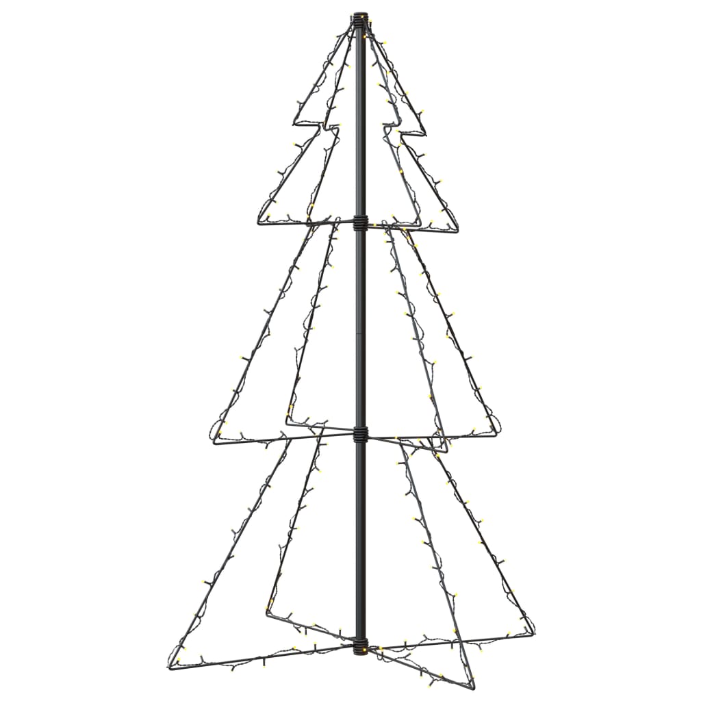 

vidaXL Christmas Cone Tree 160 LEDs Indoor and Outdoor 3x4 ft