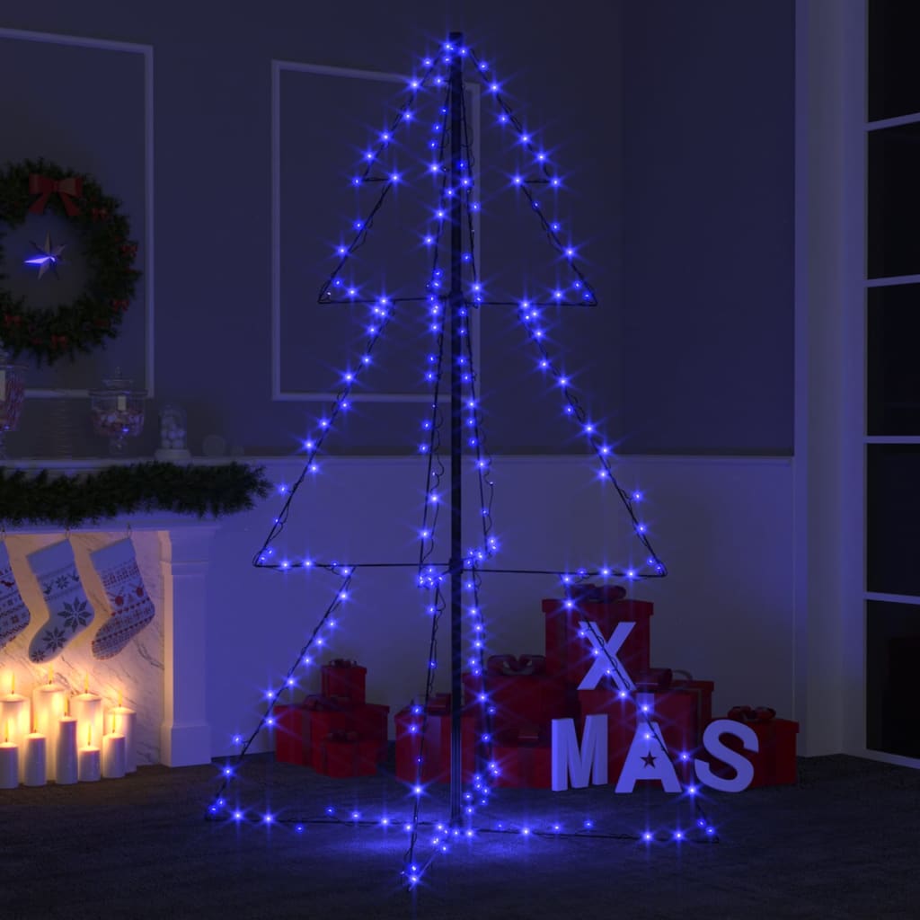 vidaXL Weihnachtsbaum in Kegelform 200 LEDs Indoor Outdoor 98x150 cm