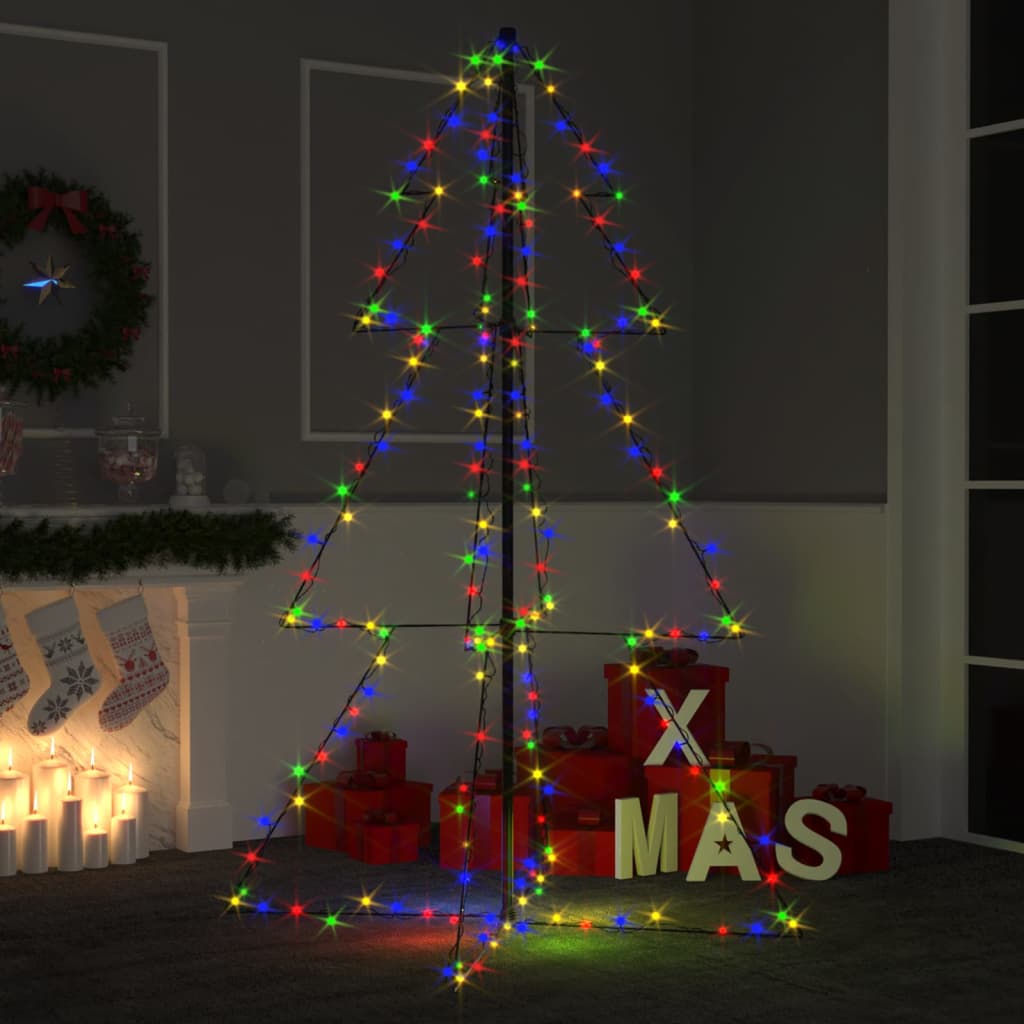 vidaXL Weihnachtsbaum in Kegelform 200 LEDs Indoor Outdoor 98x150 cm