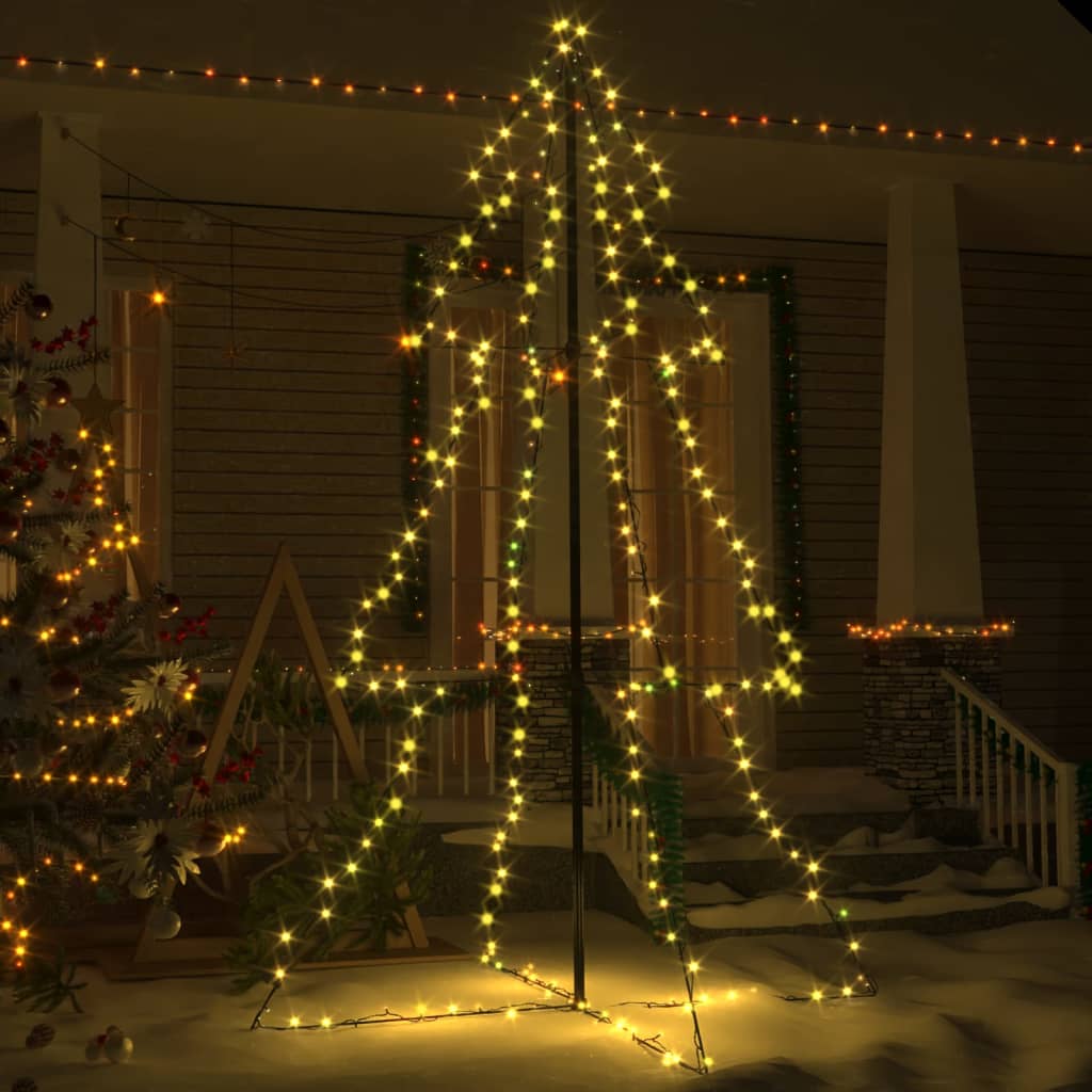 Arbre lumineux 240 LED blanc chaud sapin de Noël décoration intérieur/ extérieur