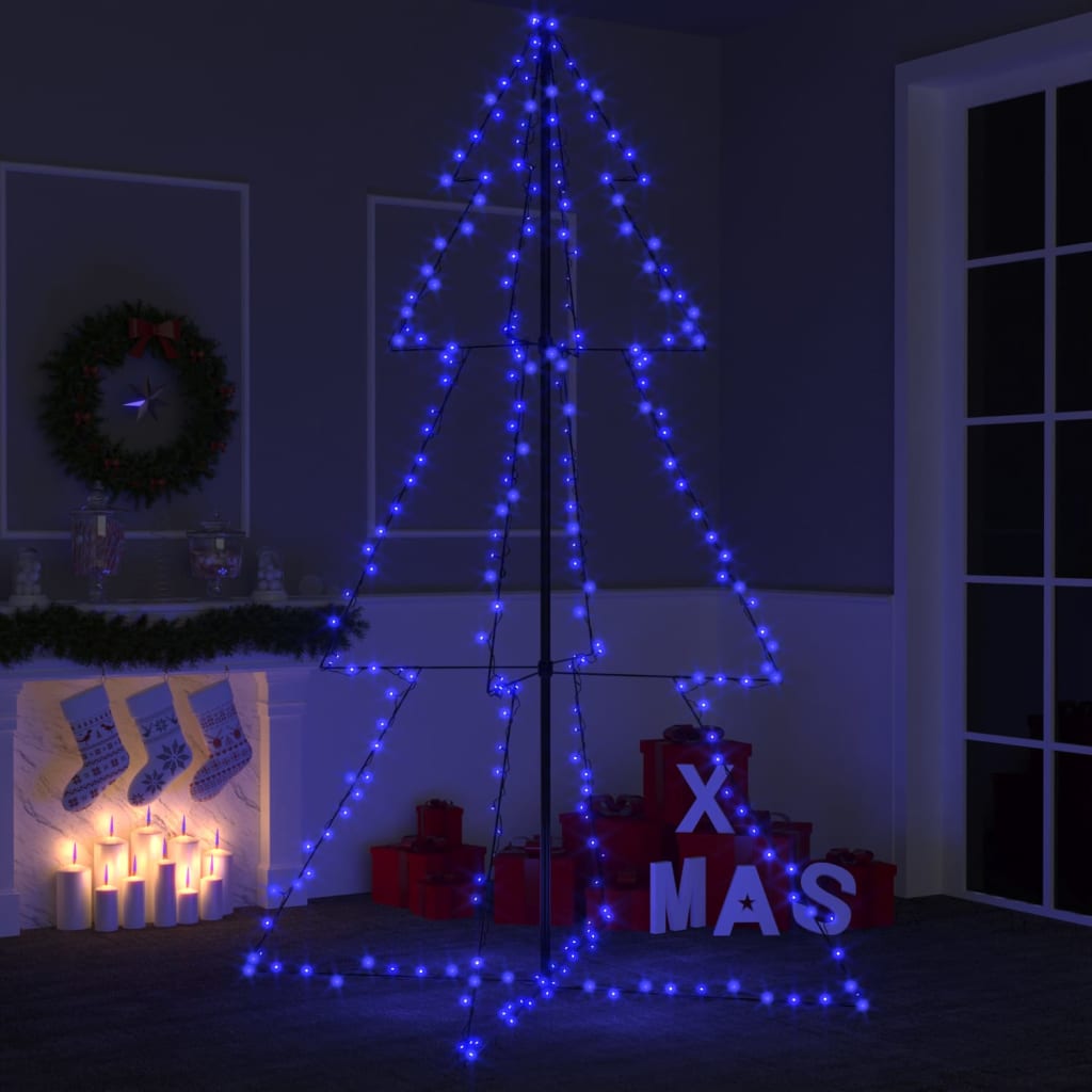 Weihnachtsbaum in Kegelform 240 LEDs Indoor Outdoor 118×180 cm