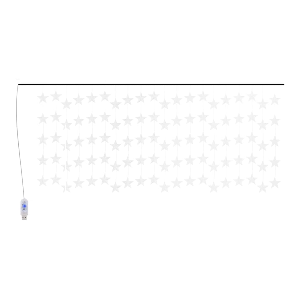 Guirlande Lumineuse 30 Étoiles LED Blanc Chaud sur Câble Transparent –