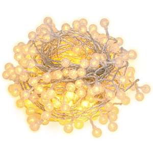 Světelný řetěz kulaté žárovky 40 m 400 LED teplý bílý 8 funkcí - obrázek 3