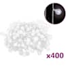 vidaXL haldjatulede kett 40 m, 400 LEDi, k&uuml;lm valge, 8 funktsiooni