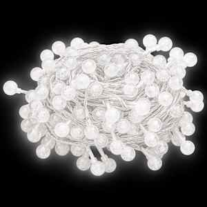 Světelný řetěz kulaté žárovky 40m 400 LED studený bílý 8 funkcí - obrázek 8