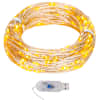 vidaXL LED-haldjatulede kett 40m, 400 LEDi, soe valge, 8 funktsiooni