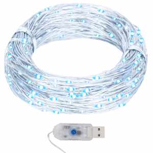 Světelný řetěz s mikro LED 40 m 400 LED studený bílý 8 funkcí - obrázek 1