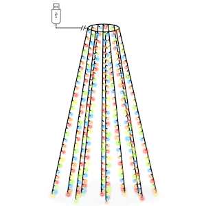 Světelná síť na vánoční stromek 250 barevných LED diod 250 cm - obrázek 2