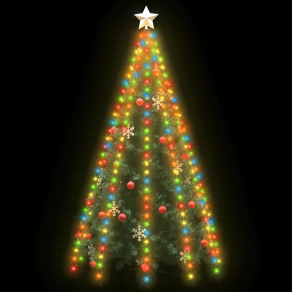 vidaXL Kerstboomverlichting met 300 LED's meerkleurig net 300 cm afbeelding