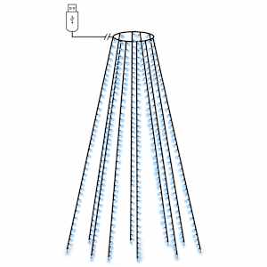 Světelná síť na vánoční stromek 400 modrých LED diod 400 cm - obrázek 2