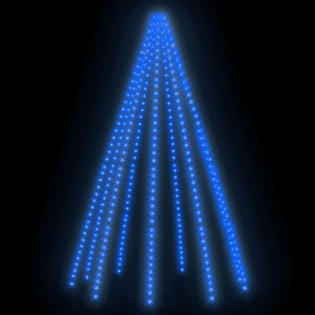Karácsonyfa-fényháló 400 kék LED-del 400 cm 