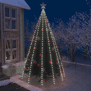 Lučke za novoletno jelko 500 LED lučk hladno bele 500 cm