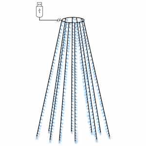 Světýlka na stromeček 500 modrých LED 500 cm dovnitř i ven - obrázek 2