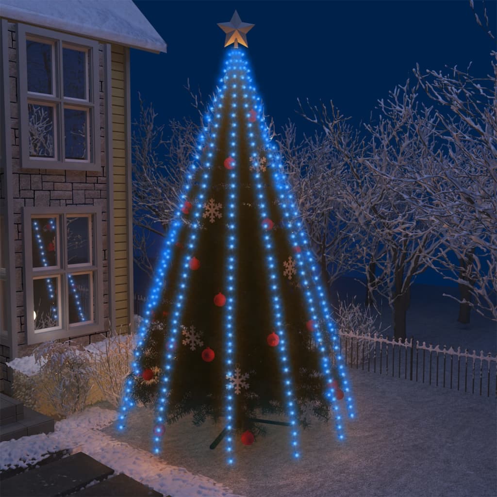 #3 - vidaXL juletræslys med 500 lysdioder 500 cm blå
