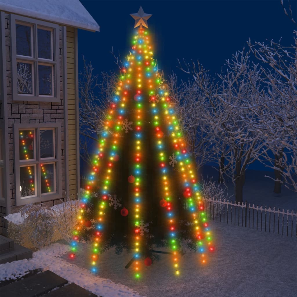 vidaXL Kerstboomverlichting 500 LED’s meerkleurig binnen/buiten 500 cm