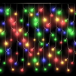 LED světelný závěs rampouchy 10m 400 LED pestrobarevný 8 funkcí - obrázek 7