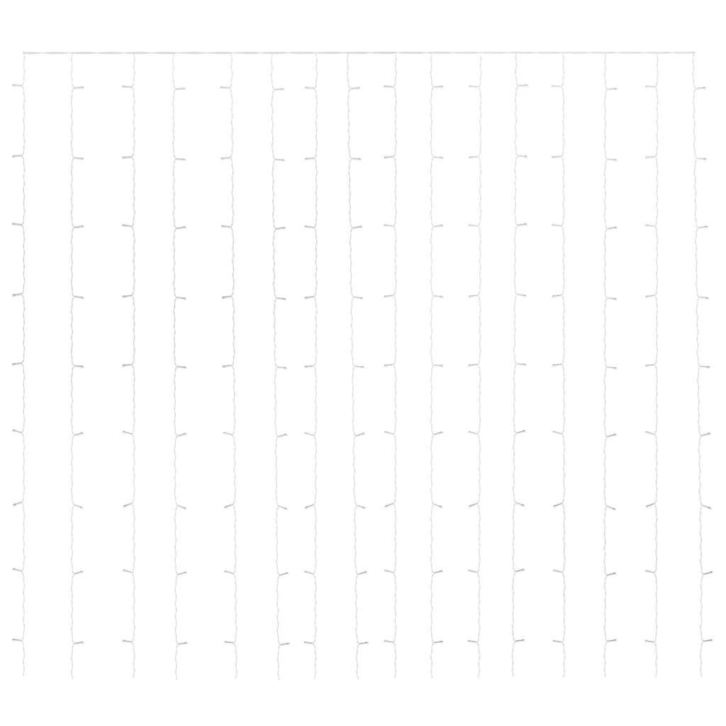 Tenda Luci A Ghiaccioli 3x3m 300 LED Colorati 8 Funzioni VidaXL 13 width=274