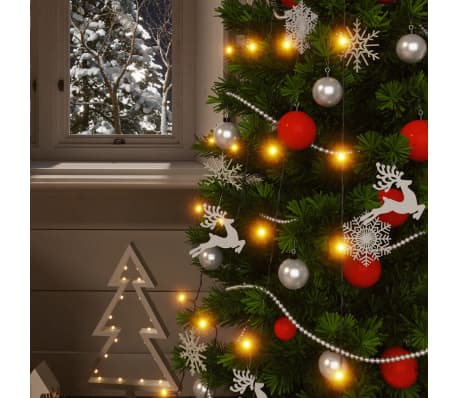 vidaXL Lichtsnoeren 2 st met 2x200 LED's solar binnen/buiten warmwit