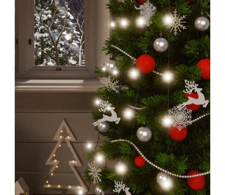 vidaXL lysk&aelig;der 2 stk. 2x200 LED inde/ude soldrevet kold hvid