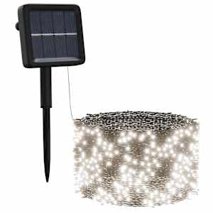 Solární světelné řetězy 5 ks 5x200 LED studené bílé dovnitř/ven - obrázek 3