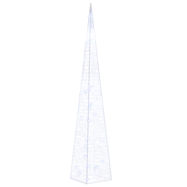 vidaXL akr&uuml;&uuml;list valguskoonus, LED-tuli, sinine 60 cm