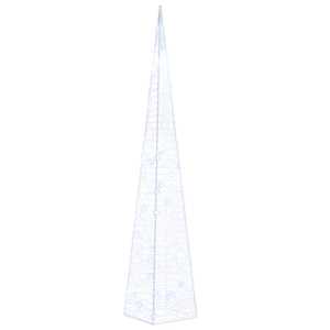Akrylový dekorativní světelný LED kužel modrý 60 cm - obrázek 2