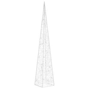 Akrylový dekorativní světelný LED kužel modrý 60 cm - obrázek 3