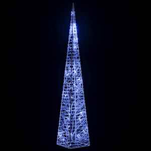 Akrylový dekorativní světelný LED kužel modrý 60 cm - obrázek 4