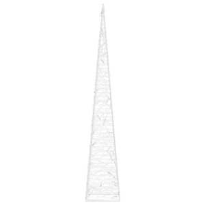 Akrylový dekorativní světelný LED kužel modrý 60 cm - obrázek 6