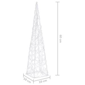 Akrylový dekorativní světelný LED kužel modrý 60 cm - obrázek 9