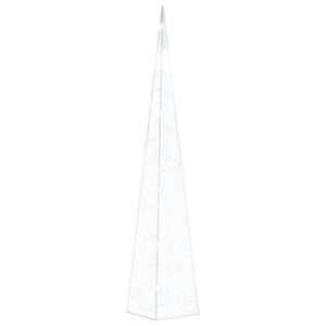 vidaXL akr&uuml;&uuml;list valguskoonus, LED-tuli, k&uuml;lm valge 90 cm
