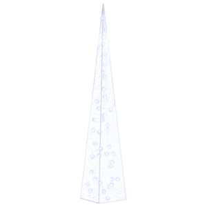 Akrylový dekorativní světelný LED kužel modrý 90 cm - obrázek 2