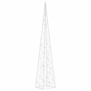 Akrylový dekorativní světelný LED kužel modrý 90 cm - obrázek 3