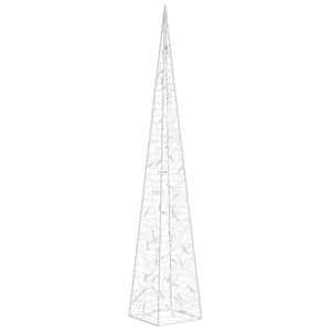 Akrylový dekorativní světelný LED kužel modrý 120 cm - obrázek 3